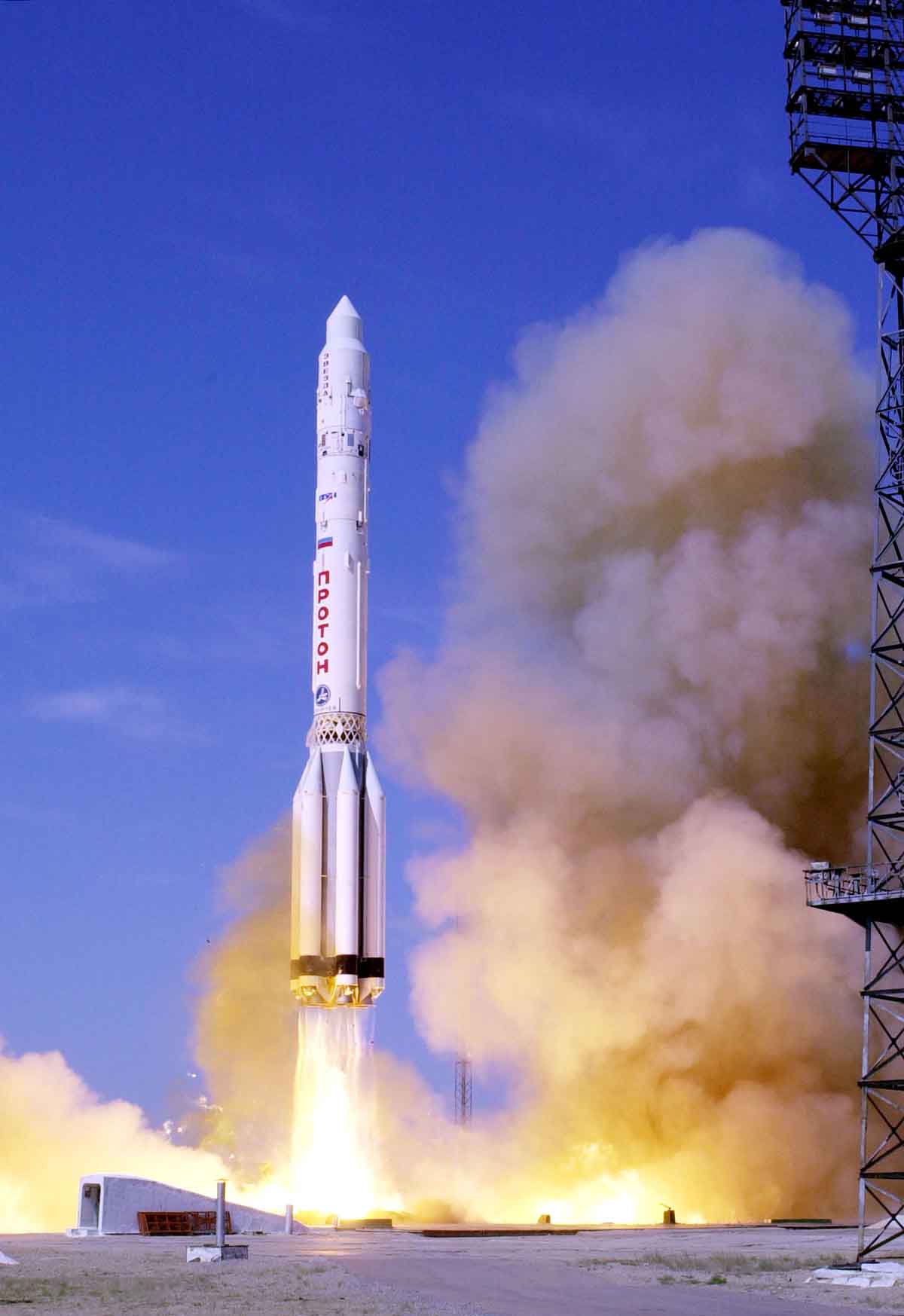 
Старт ракеты-носителя Протон
